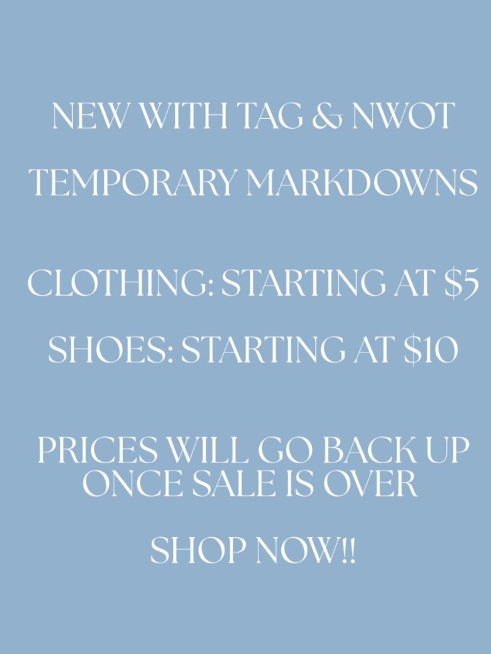 Drastically reduced my prices - some are now 90% off retail